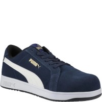 Puma Iconic Low Navy Safety Trainers Metal Free ESD